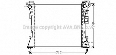AVA QUALITY COOLING cr2104 -  Радиатор, охлаждение двигателя